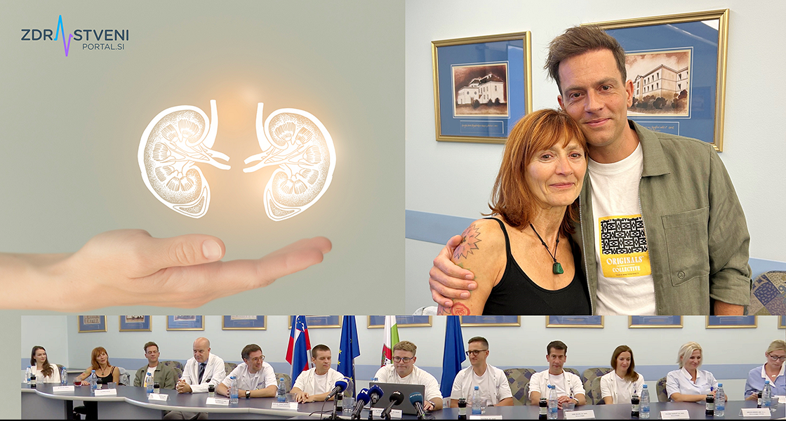 Ko se združita znanost in srčnost: prva robotsko asistirana presaditev ledvice živega darovalca pri nas ali kako je materina hipna odločitev, skupaj z vrhunsko medicino, pomagala rešiti sinovo življenje