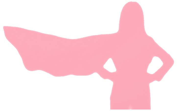 senca super ženske v barvi roza pentlje