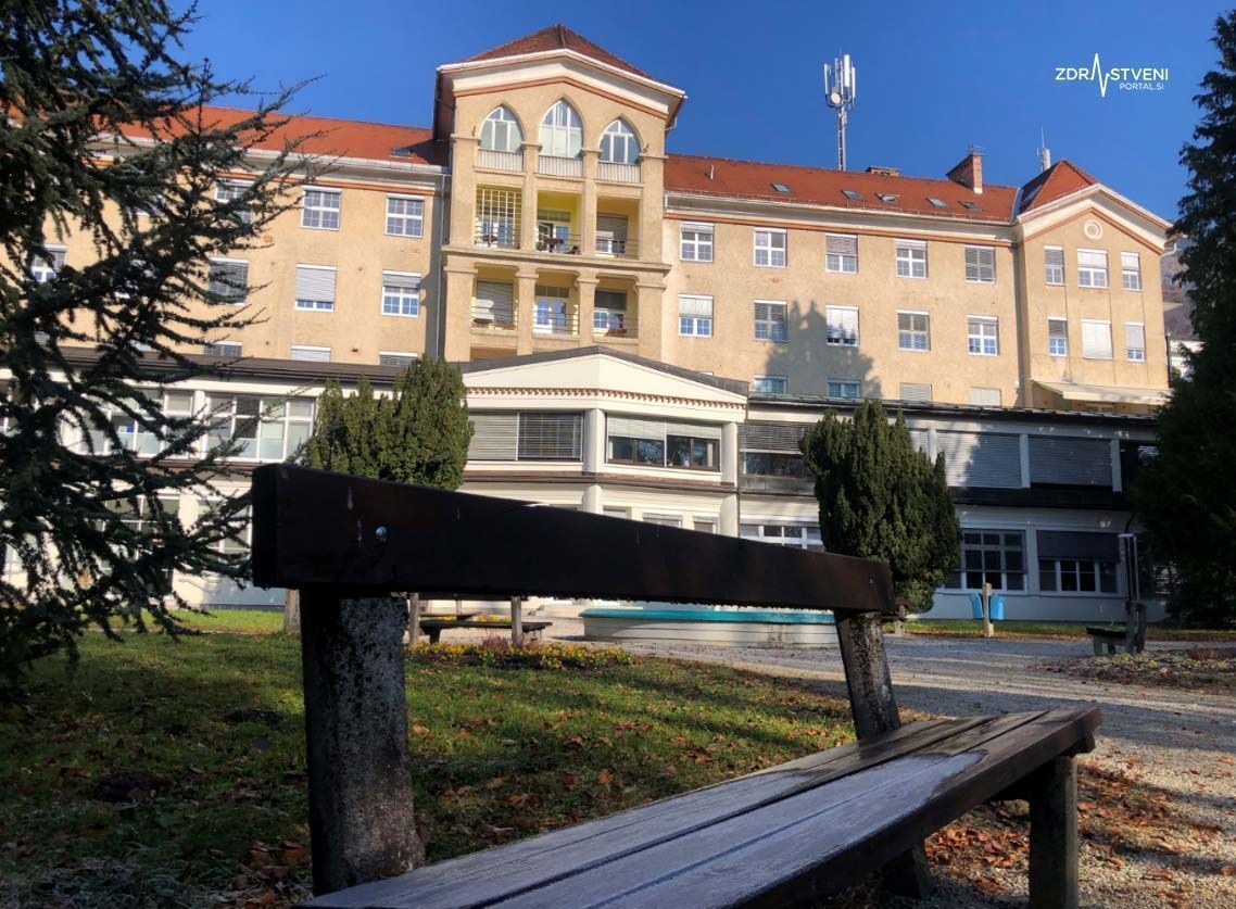 Univerzitetna klinika Golnik, posnetek iz parka