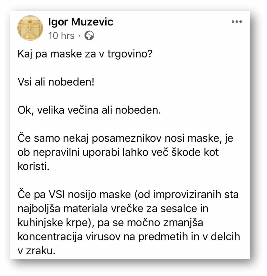 Igor Muževič tvit