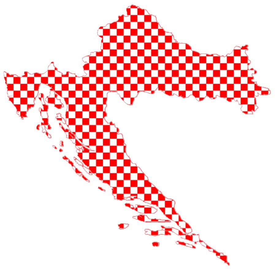 Zemljevid Hrvaške