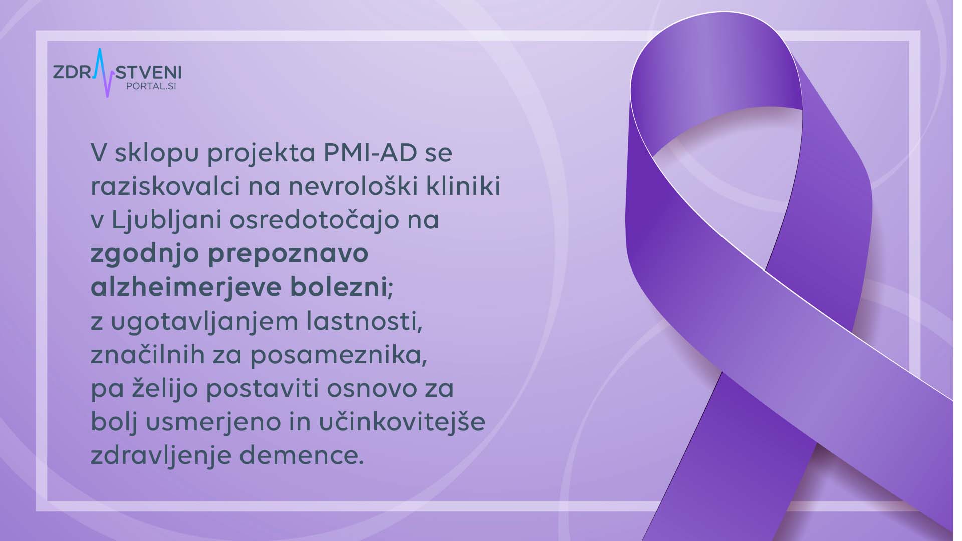 zgodnja prepoznava alzheimerjeve bolezni