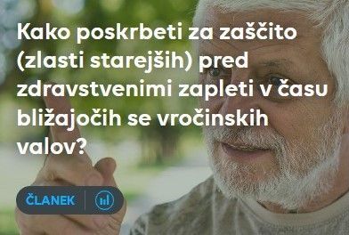 članek starejši zaščita vročina
